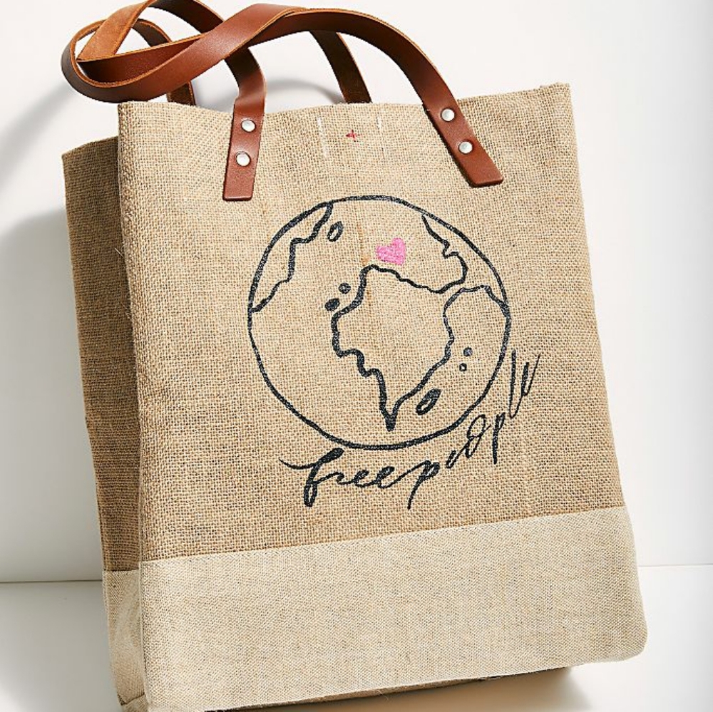 New Free People Apolis reusable tote bag market os - Picture 6 of 16